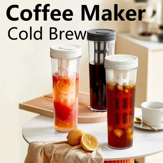 1L Manual Cold Brew Coffee Maker with Handle High-capacity Water Bottle Summer Portable Juices Tea Fruit Coffeeware Pot 1L Manual Cold Brew Coffee Maker with Handle High-capacity Water Bottle Summer Portable Juices Tea Fruit Coffeeware Pot