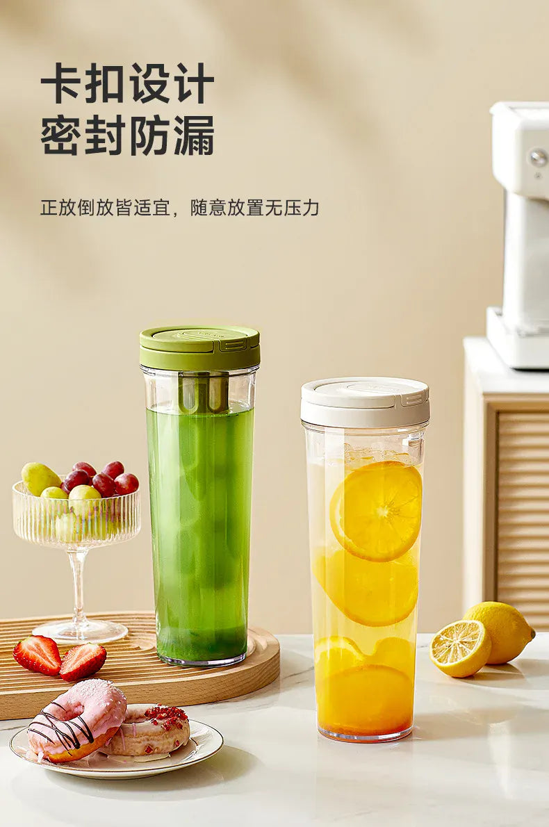 1L Manual Cold Brew Coffee Maker with Handle High-capacity Water Bottle Summer Portable Juices Tea Fruit Coffeeware Pot 1L Manual Cold Brew Coffee Maker with Handle High-capacity Water Bottle Summer Portable Juices Tea Fruit Coffeeware Pot