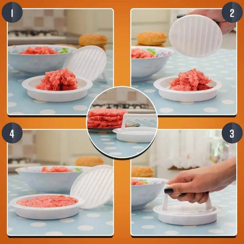 1pc Hamburger Press Stuffed Burger Press Plastic Meat Grill Party BBQ Burger Maker Mould Hamburger Maker Kitchen Tool 1pc Hamburger Press Stuffed Burger Press Plastic Meat Grill Party BBQ Burger Maker Mould Hamburger Maker Kitchen Tool