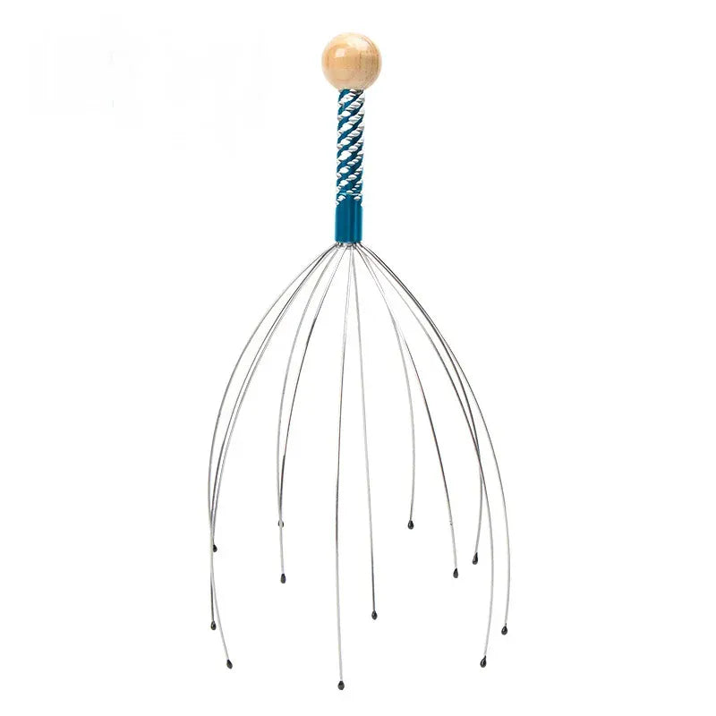 1PC Octopus Head Massager Stainless Steel Engraved Head Relaxer Brain Massage Claw Scalp Scratcher Itch Reliever Random Color 1PC Octopus Head Massager Stainless Steel Engraved Head Relaxer Brain Massage Claw Scalp Scratcher Itch Reliever Random Color