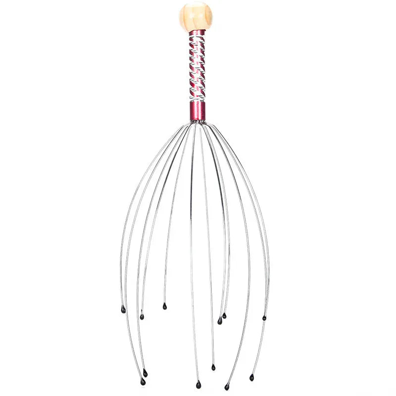 1PC Octopus Head Massager Stainless Steel Engraved Head Relaxer Brain Massage Claw Scalp Scratcher Itch Reliever Random Color 1PC Octopus Head Massager Stainless Steel Engraved Head Relaxer Brain Massage Claw Scalp Scratcher Itch Reliever Random Color