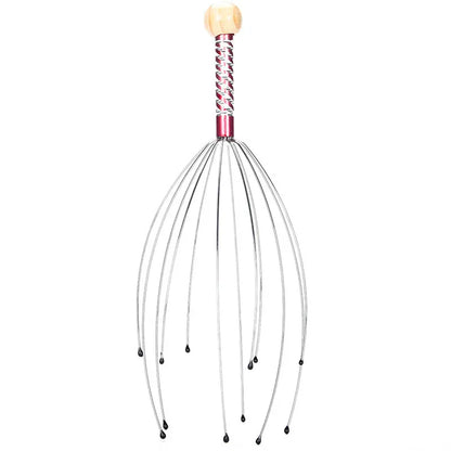 1PC Octopus Head Massager Stainless Steel Engraved Head Relaxer Brain Massage Claw Scalp Scratcher Itch Reliever Random Color 1PC Octopus Head Massager Stainless Steel Engraved Head Relaxer Brain Massage Claw Scalp Scratcher Itch Reliever Random Color