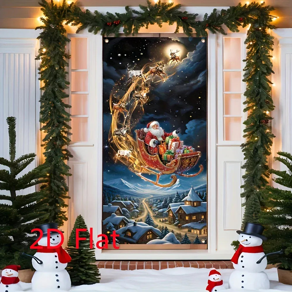 1pcs Christmas Decors Door Santa Claus 1pcs Christmas Decors Door Santa Claus