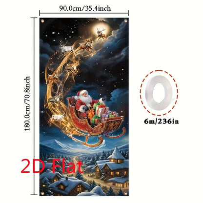 1pcs Christmas Decors Door Santa Claus 1pcs Christmas Decors Door Santa Claus