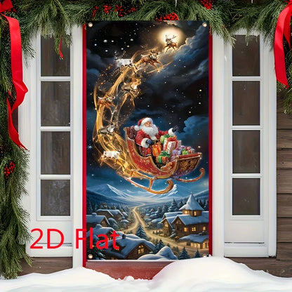 1pcs Christmas Decors Door Santa Claus 1pcs Christmas Decors Door Santa Claus