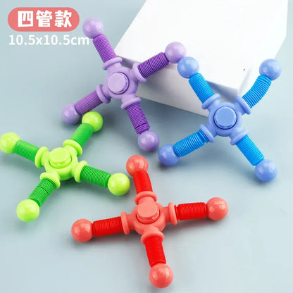 1pcs Fidget Spinner Toys Kids Pop Tube Sensory Toys Suction Cup Games Plastic Transformable Stress Relief Children Adult Gifts 1pcs Fidget Spinner Toys Kids Pop Tube Sensory Toys Suction Cup Games Plastic Transformable Stress Relief Children Adult Gifts