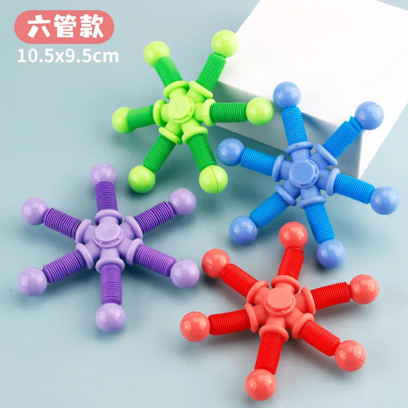 1pcs Fidget Spinner Toys Kids Pop Tube Sensory Toys Suction Cup Games Plastic Transformable Stress Relief Children Adult Gifts 1pcs Fidget Spinner Toys Kids Pop Tube Sensory Toys Suction Cup Games Plastic Transformable Stress Relief Children Adult Gifts