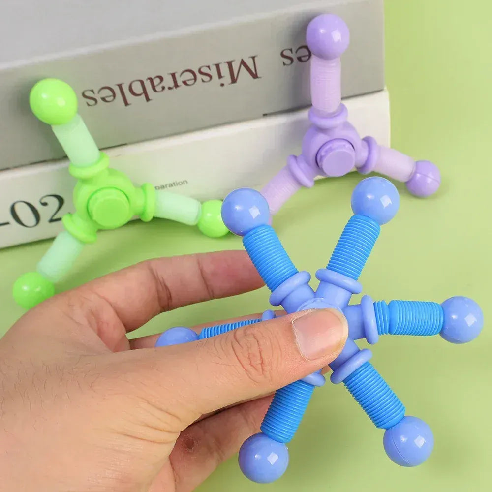 1pcs Fidget Spinner Toys Kids Pop Tube Sensory Toys Suction Cup Games Plastic Transformable Stress Relief Children Adult Gifts 1pcs Fidget Spinner Toys Kids Pop Tube Sensory Toys Suction Cup Games Plastic Transformable Stress Relief Children Adult Gifts