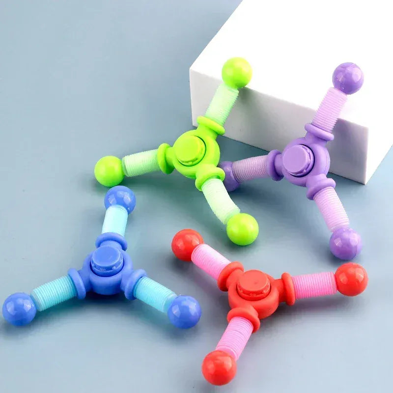 1pcs Fidget Spinner Toys Kids Pop Tube Sensory Toys Suction Cup Games Plastic Transformable Stress Relief Children Adult Gifts 1pcs Fidget Spinner Toys Kids Pop Tube Sensory Toys Suction Cup Games Plastic Transformable Stress Relief Children Adult Gifts