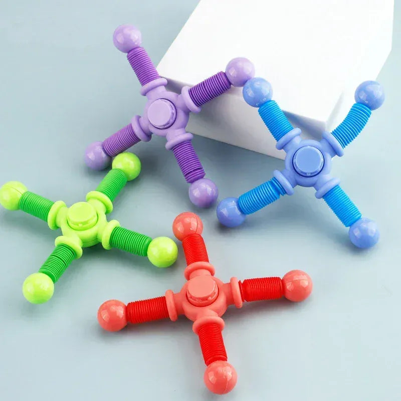 1pcs Fidget Spinner Toys Kids Pop Tube Sensory Toys Suction Cup Games Plastic Transformable Stress Relief Children Adult Gifts 1pcs Fidget Spinner Toys Kids Pop Tube Sensory Toys Suction Cup Games Plastic Transformable Stress Relief Children Adult Gifts