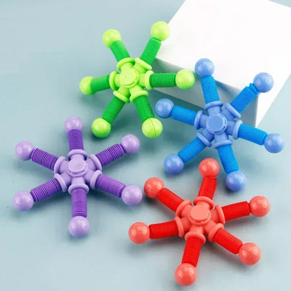 1pcs Fidget Spinner Toys Kids Pop Tube Sensory Toys Suction Cup Games Plastic Transformable Stress Relief Children Adult Gifts 1pcs Fidget Spinner Toys Kids Pop Tube Sensory Toys Suction Cup Games Plastic Transformable Stress Relief Children Adult Gifts