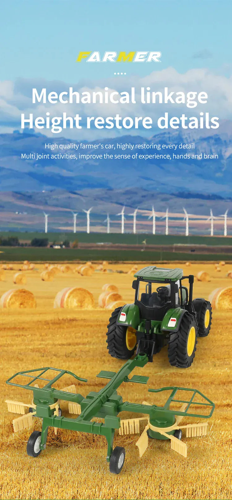 2.4G RC Farm Tractors Car 1/24 Radio Controlled Cars and Trucks with Light Simulated Engineering Truck Model Toys for Children 2.4G RC Farm Tractors Car 1/24 Radio Controlled Cars and Trucks with Light Simulated Engineering Truck Model Toys for Children