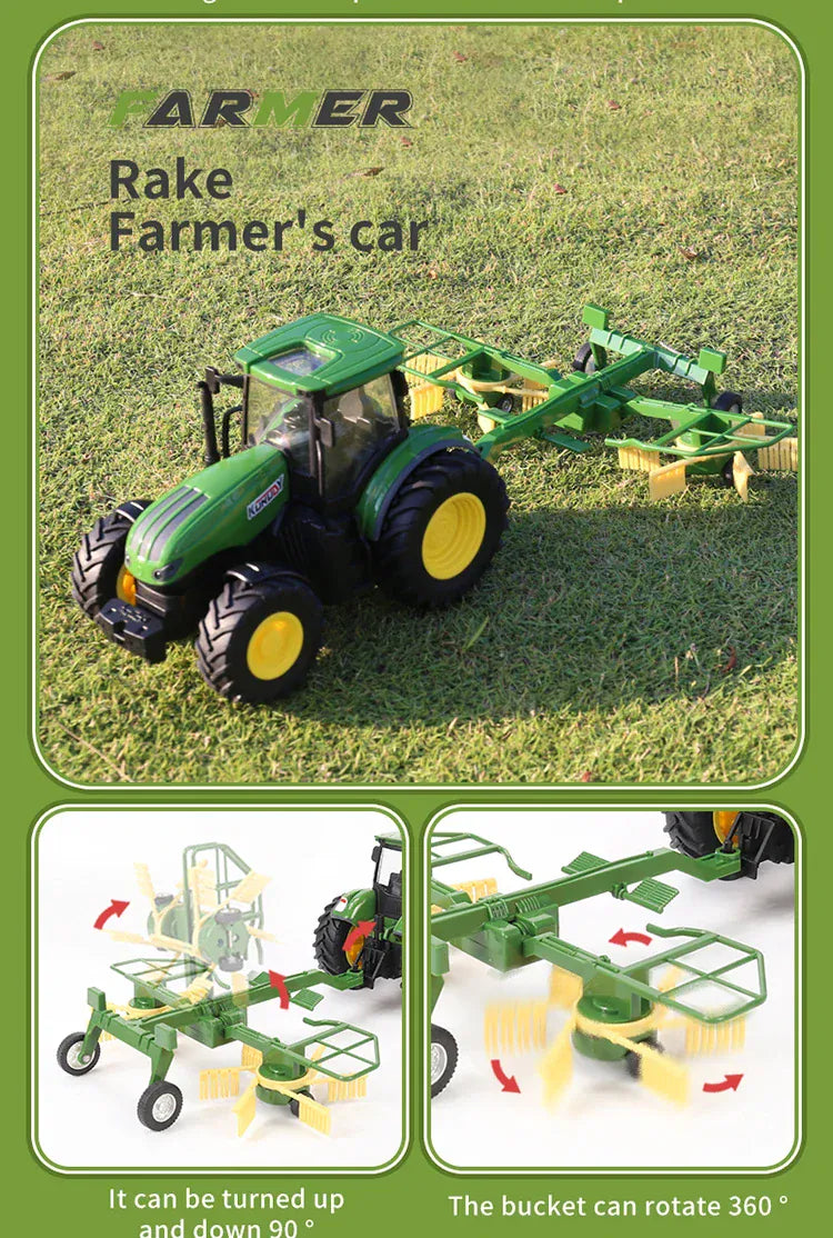 2.4G RC Farm Tractors Car 1/24 Radio Controlled Cars and Trucks with Light Simulated Engineering Truck Model Toys for Children 2.4G RC Farm Tractors Car 1/24 Radio Controlled Cars and Trucks with Light Simulated Engineering Truck Model Toys for Children