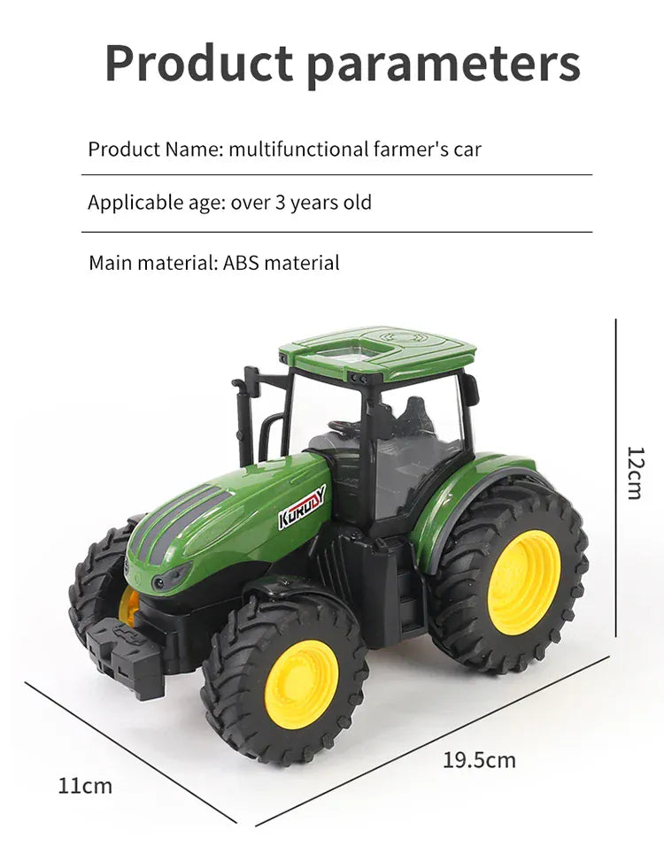 2.4G RC Farm Tractors Car 1/24 Radio Controlled Cars and Trucks with Light Simulated Engineering Truck Model Toys for Children 2.4G RC Farm Tractors Car 1/24 Radio Controlled Cars and Trucks with Light Simulated Engineering Truck Model Toys for Children