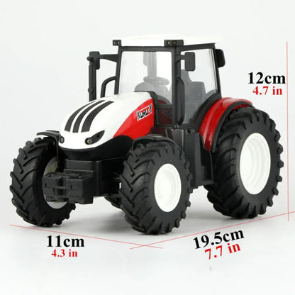 2.4G RC Farm Tractors Car 1/24 Radio Controlled Cars and Trucks with Light Simulated Engineering Truck Model Toys for Children 2.4G RC Farm Tractors Car 1/24 Radio Controlled Cars and Trucks with Light Simulated Engineering Truck Model Toys for Children