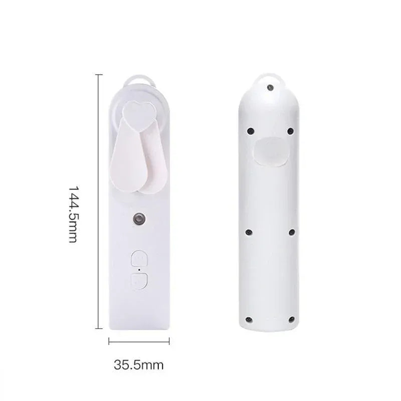 2-in-1 Handheld Fan & Face Mist Humidifier USB Rechargeable | Wahooly 2-in-1 Handheld Fan & Face Mist Humidifier — USB Rechargeable, Skin-Hydrating Portable Cooler