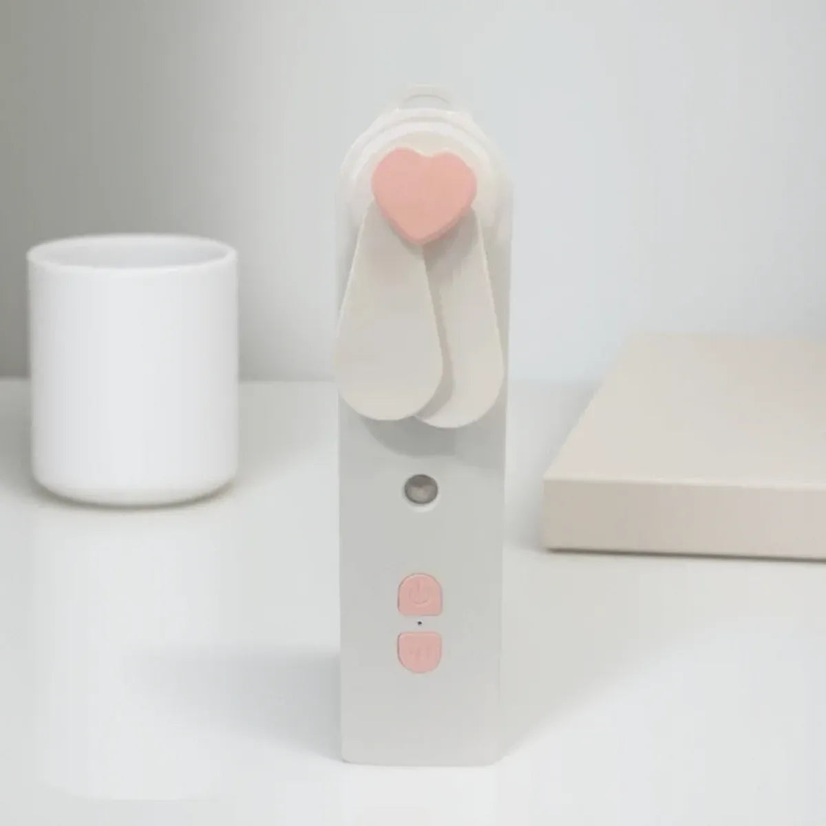 2-in-1 Handheld Fan & Face Mist Humidifier USB Rechargeable | Wahooly 2-in-1 Handheld Fan & Face Mist Humidifier — USB Rechargeable, Skin-Hydrating Portable Cooler