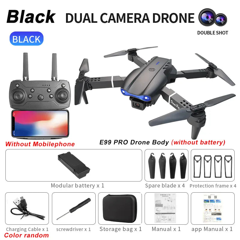 2024 E99Pro RC Drone 4K Professinal With 1080P Wide Angle HD Camera Foldable Helicopter WIFI FPV Height Hold Gift Toy 2024 E99Pro RC Drone 4K Professinal With 1080P Wide Angle HD Camera Foldable Helicopter WIFI FPV Height Hold Gift Toy