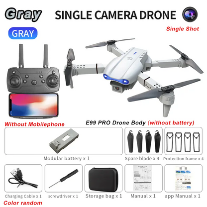 2024 E99Pro RC Drone 4K Professinal With 1080P Wide Angle HD Camera Foldable Helicopter WIFI FPV Height Hold Gift Toy 2024 E99Pro RC Drone 4K Professinal With 1080P Wide Angle HD Camera Foldable Helicopter WIFI FPV Height Hold Gift Toy