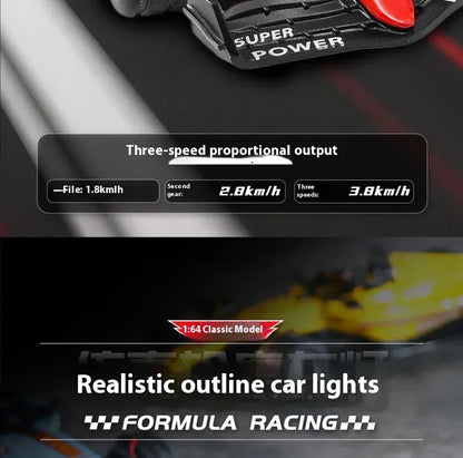 2025 New RC car August  Product 1:64 Mini Alloy Car Model, Adjustable Lighting Formula Racing, Children's Remote Control Car 2025 New RC car August  Product 1:64 Mini Alloy Car Model, Adjustable Lighting Formula Racing, Children's Remote Control Car