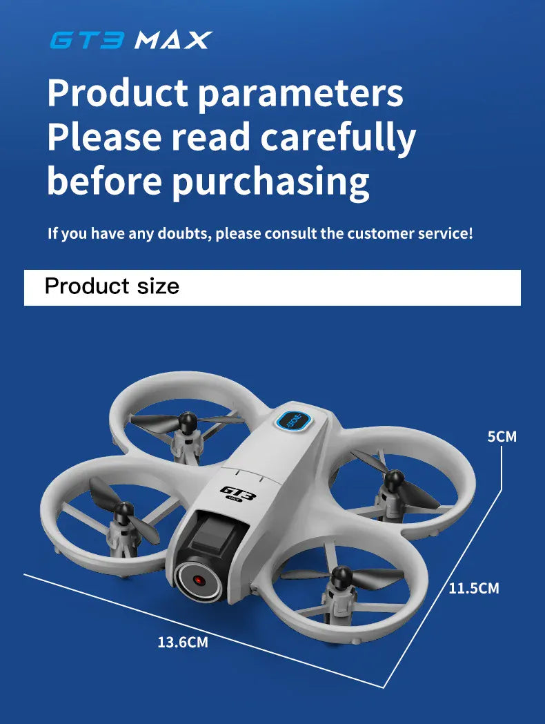 2025New GT3 MAX Drone 8K HD 4.3" Remote Control Headless Mode Helicopter 360° Flip Quadcopter Toys Mini Drone Fors Kid Toy Gifts 2025New GT3 MAX Drone 8K HD 4.3" Remote Control Headless Mode Helicopter 360° Flip Quadcopter Toys Mini Drone Fors Kid Toy Gifts