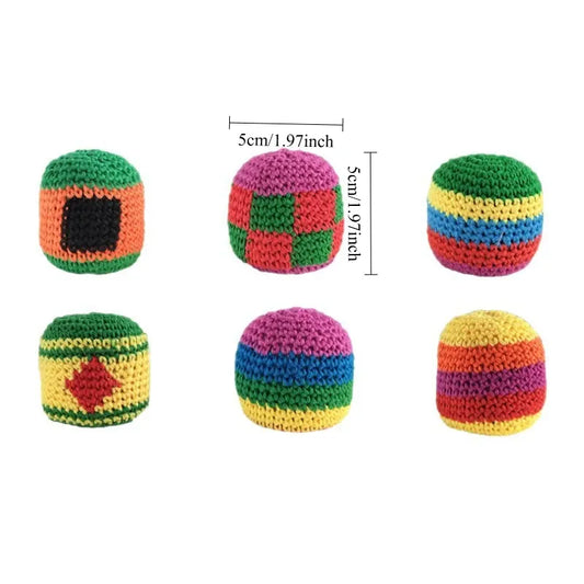 2026 Hot Pcs Hand-made Knitted Hacky Bags Set,  Footbag Sack，ssuitable for Children's Group Activities, with Strong Durability. 2026 Hot Pcs Hand-made Knitted Hacky Bags Set,  Footbag Sack，ssuitable for Children's Group Activities, with Strong Durability.