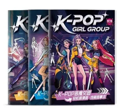 2026 KPop Demon Hunter Coloring Books Picture Book Peripheral Painting Book Line Drawing Children's Birthday Gift Christmas Gifs 2026 KPop Demon Hunter Coloring Books Picture Book Peripheral Painting Book Line Drawing Children's Birthday Gift Christmas Gifs