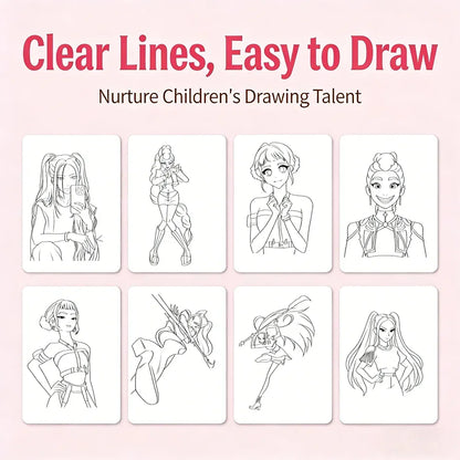 2026 new Kpop Demon Hunters Coloring Book Anime Rumi Mira Zoey Cute Line Drawing Tracing Sketch Copying Picture Book Kids Gifts 2026 new Kpop Demon Hunters Coloring Book Anime Rumi Mira Zoey Cute Line Drawing Tracing Sketch Copying Picture Book Kids Gifts