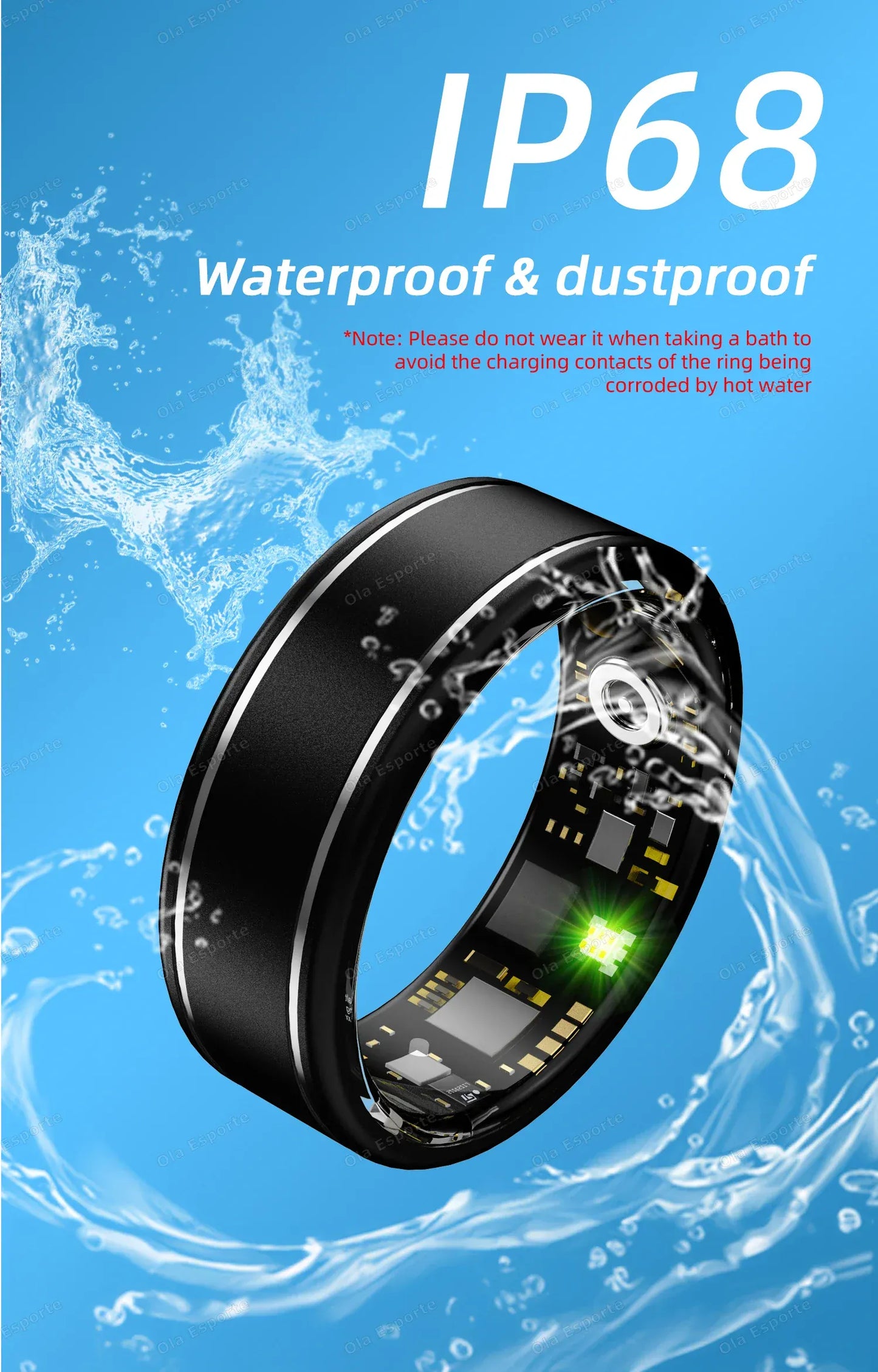 Smart Health Ring - Heart Rate & Sleep Tracker | Wahooly 2026 Smart Health Rings Heart Rate Blood Pressure/Oxygen Monitoring Rings Fitness Gift for Friends Family Colleagues Smartring