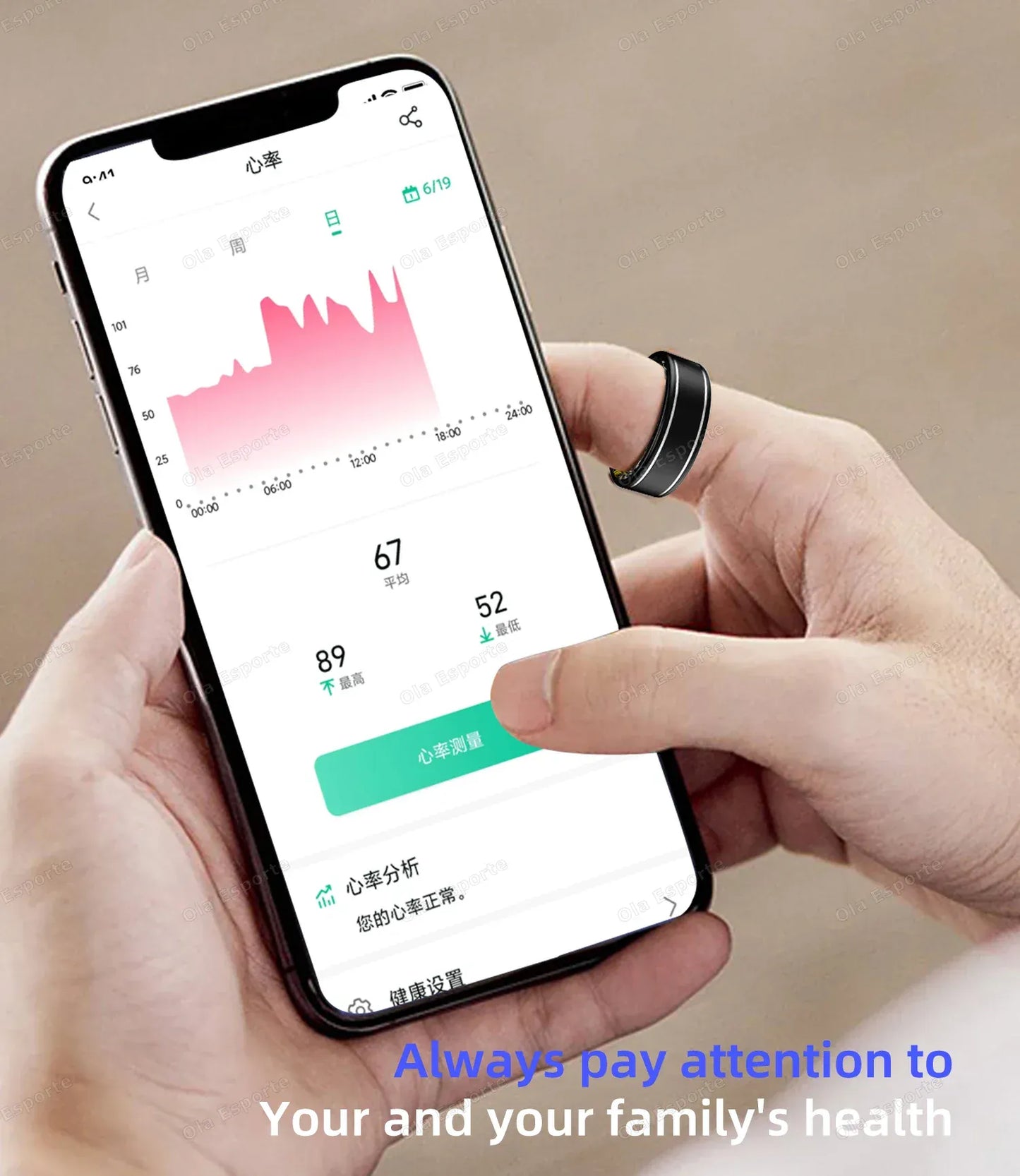 Smart Health Ring - Heart Rate & Sleep Tracker | Wahooly 2026 Smart Health Rings Heart Rate Blood Pressure/Oxygen Monitoring Rings Fitness Gift for Friends Family Colleagues Smartring