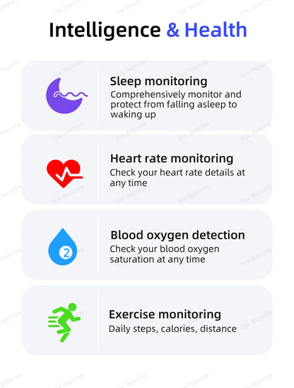 Smart Health Ring - Heart Rate & Sleep Tracker | Wahooly 2026 Smart Health Rings Heart Rate Blood Pressure/Oxygen Monitoring Rings Fitness Gift for Friends Family Colleagues Smartring