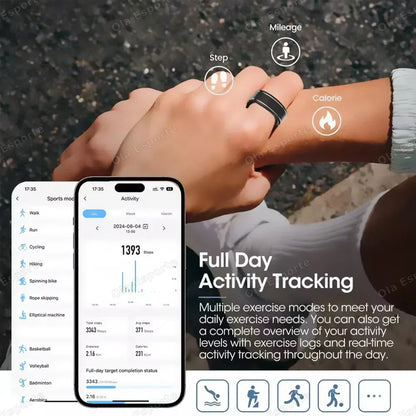 Smart Health Ring - Heart Rate & Sleep Tracker | Wahooly 2026 Smart Health Rings Heart Rate Blood Pressure/Oxygen Monitoring Rings Fitness Gift for Friends Family Colleagues Smartring