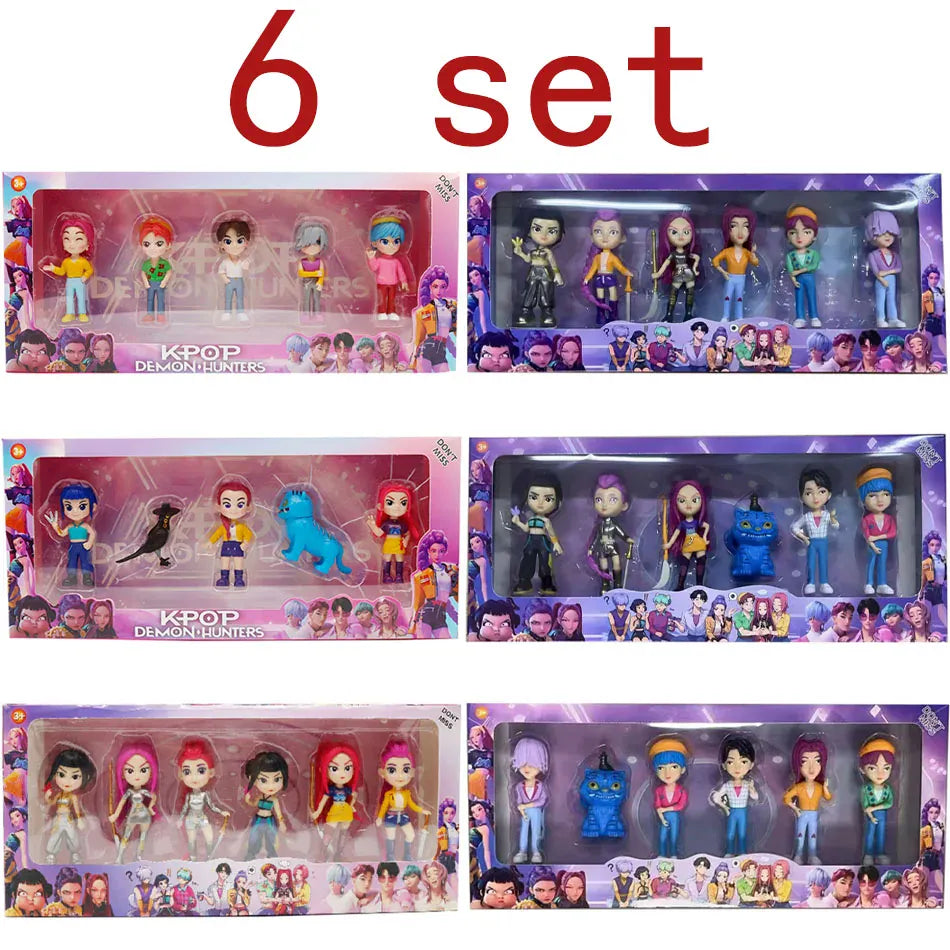 2026NEW Kpop Devil Hunter Rumi Zoe Mira anime polyvinyl chloride character collection desktop trinkets Childrens New Year gift 2026NEW Kpop Devil Hunter Rumi Zoe Mira anime polyvinyl chloride character collection desktop trinkets Childrens New Year gift