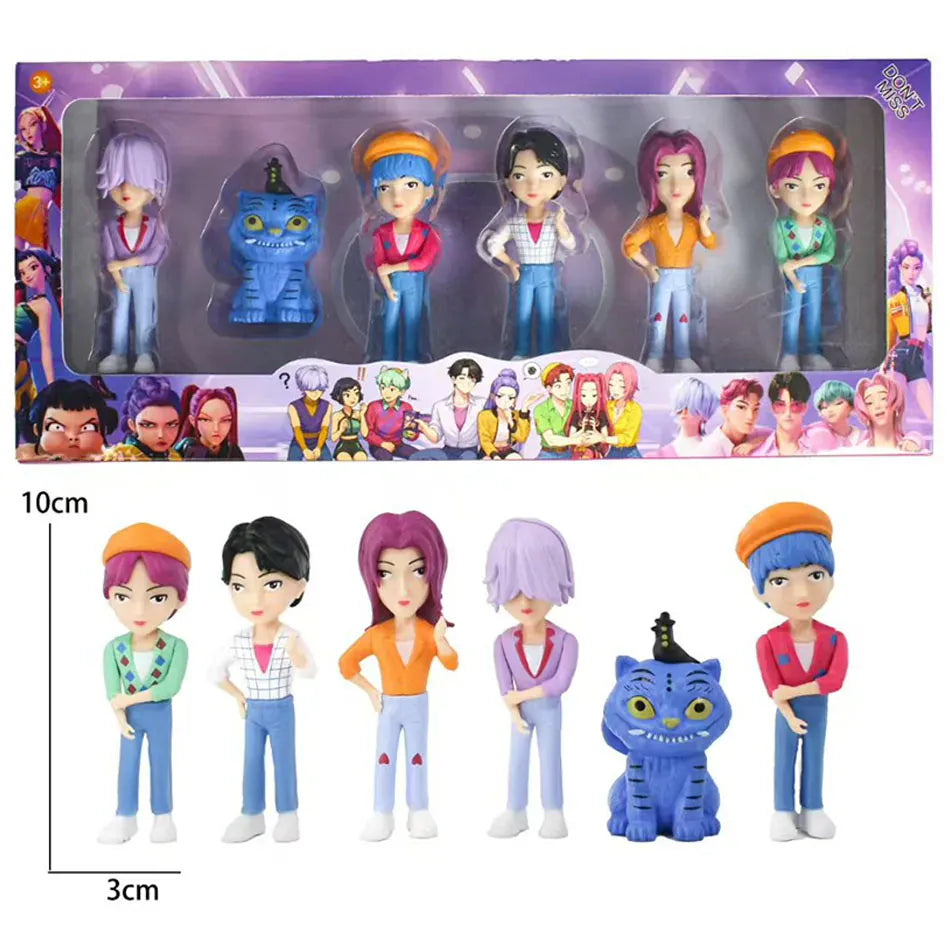 2026NEW Kpop Devil Hunter Rumi Zoe Mira anime polyvinyl chloride character collection desktop trinkets Childrens New Year gift 2026NEW Kpop Devil Hunter Rumi Zoe Mira anime polyvinyl chloride character collection desktop trinkets Childrens New Year gift