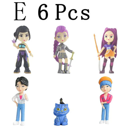 2026NEW Kpop Devil Hunter Rumi Zoe Mira anime polyvinyl chloride character collection desktop trinkets Childrens New Year gift 2026NEW Kpop Devil Hunter Rumi Zoe Mira anime polyvinyl chloride character collection desktop trinkets Childrens New Year gift