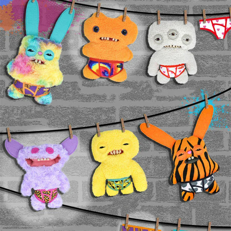 22cm Original Fuggler Plush Toy - Wide-Eyed Monster Collection | Wahooly 22cm Original Fuggler Plush Toys Funny Tooth Monster Annoyed Alien Crazy Rabbit Mcgoo Wide-Eyed Monster Peluche Dolls Gifts Kid