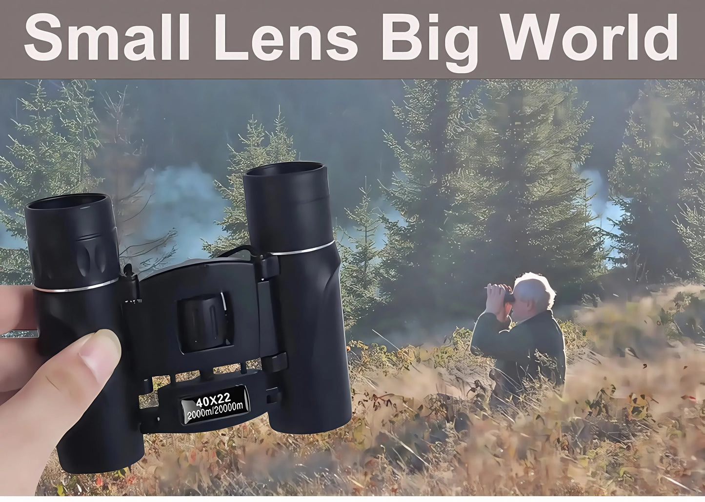 22x40 HD Binoculars - BAK4 FMC, Waterproof, 2000m Range for Hunting & Camping 22x40 HD Binoculars for Adults, 2000M Long Range - BAK4 FMC, Compact & Waterproof for Hunting, Bird Watching, Camping