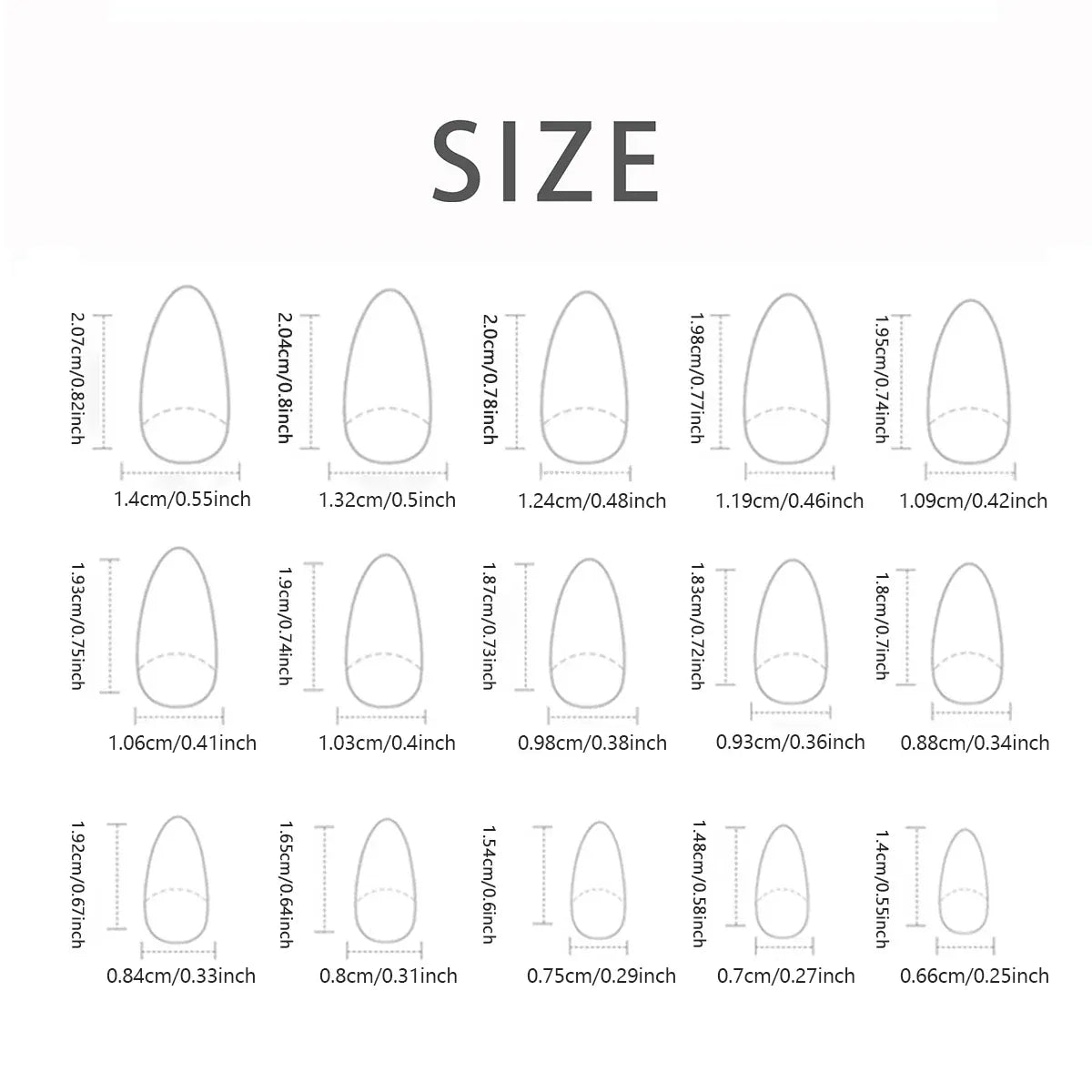 Short French Press-On Nails - Classic Simple Design | Wahooly 24 PCs Short French Simple Solid Nails with 1 Jelly Gel and 1 Nail File