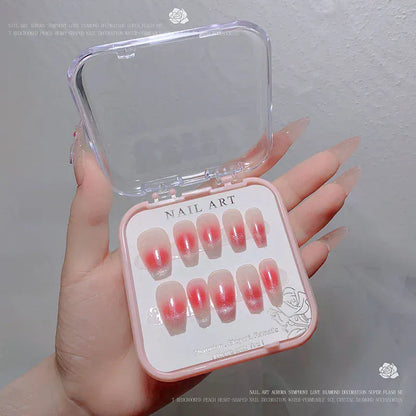 24pcs/box Crystal Cat Eye Shining Diamond Nail Patch Sparkling False Nail Press on Acrylic Nails Handmade Nail Wearing 24pcs/box Crystal Cat Eye Shining Diamond Nail Patch Sparkling False Nail Press on Acrylic Nails Handmade Nail Wearing