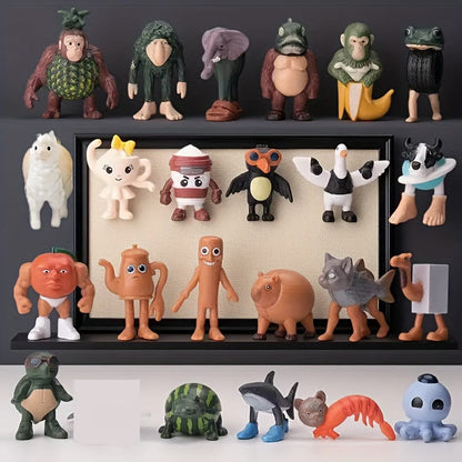 24pcs Italian Brainrot Character Animal Statue Set 24pcs Italian Brainrot Character Animal Statue Set