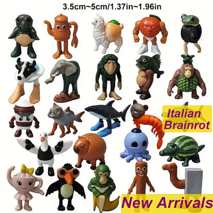 24pcs Italian Brainrot Character Animal Statue Set 24pcs Italian Brainrot Character Animal Statue Set