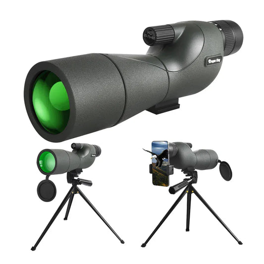 25-75x60 Spotting Scope - Waterproof, Tripod & Phone Adapter for Birding 25-75x60 Binoculars Powerful Zoom Monoculars Waterproof With Tripod Birdwatching Target Shooting Outdoor Travel Camping Use