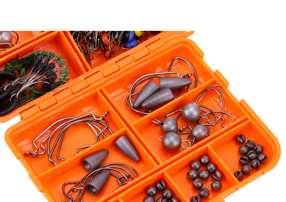 257-Piece Fishing Lure Tackle Set – Hooks & Accessories – Wahooly 257-Piece Fishing Lure & Tackle Accessories Set – Hooks, Lures & More