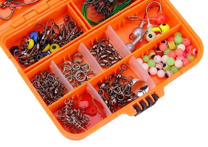 257-Piece Fishing Lure Tackle Set – Hooks & Accessories – Wahooly 257-Piece Fishing Lure & Tackle Accessories Set – Hooks, Lures & More