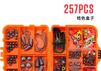 257-Piece Fishing Lure Tackle Set – Hooks & Accessories – Wahooly 257-Piece Fishing Lure & Tackle Accessories Set – Hooks, Lures & More