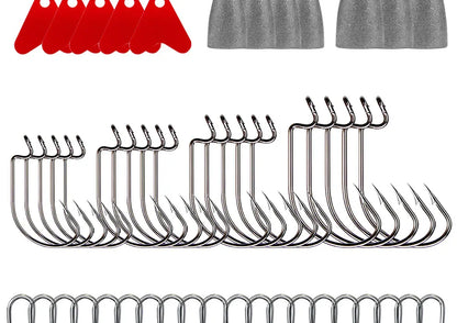 257-Piece Fishing Lure Tackle Set – Hooks & Accessories – Wahooly 257-Piece Fishing Lure & Tackle Accessories Set – Hooks, Lures & More