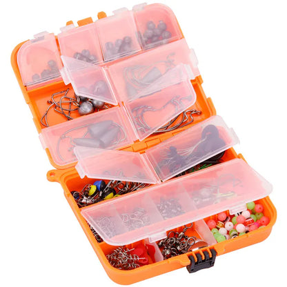 257-Piece Fishing Lure Tackle Set – Hooks & Accessories – Wahooly 257-Piece Fishing Lure & Tackle Accessories Set – Hooks, Lures & More