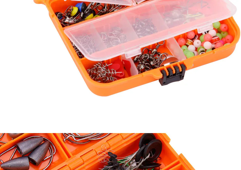 257-Piece Fishing Lure Tackle Set – Hooks & Accessories – Wahooly 257-Piece Fishing Lure & Tackle Accessories Set – Hooks, Lures & More