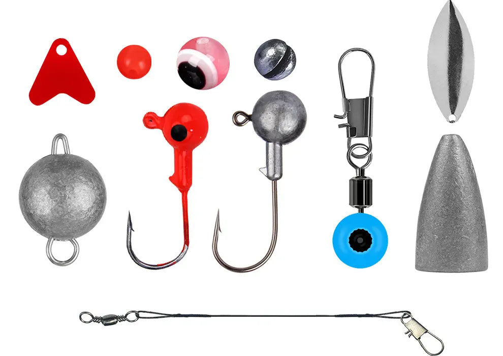 257-Piece Fishing Lure Tackle Set – Hooks & Accessories – Wahooly 257-Piece Fishing Lure & Tackle Accessories Set – Hooks, Lures & More
