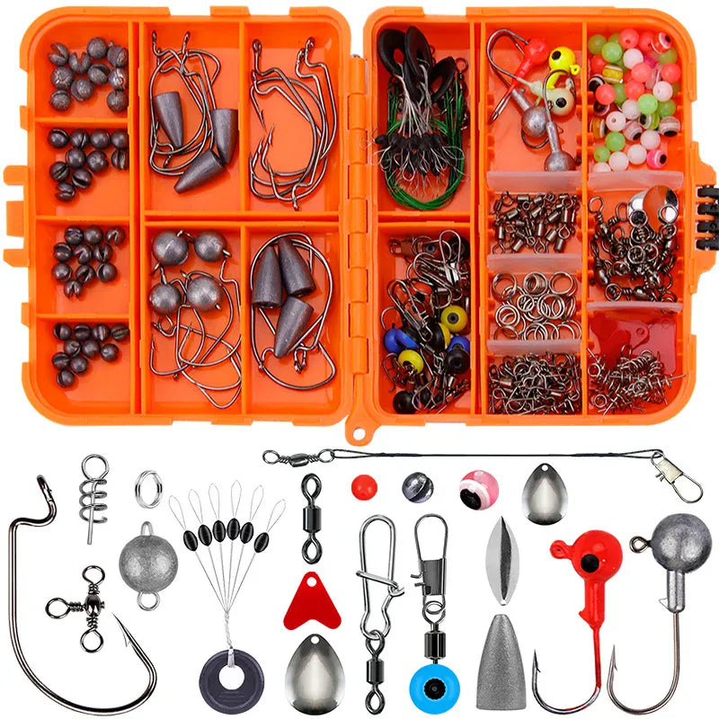 257-Piece Fishing Lure Tackle Set – Hooks & Accessories – Wahooly 257-Piece Fishing Lure & Tackle Accessories Set – Hooks, Lures & More